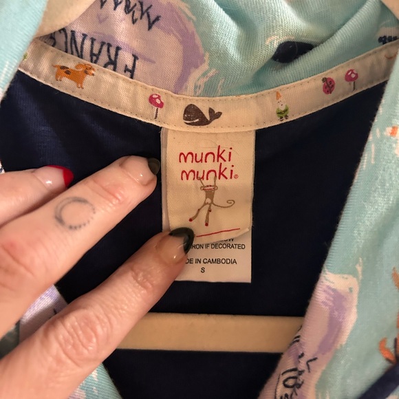 🐒🌎🙊munki munki 🌎 ‘around the world’ Map Print Pajama Set 🐒🌎🙈 - Picture 9 of 12